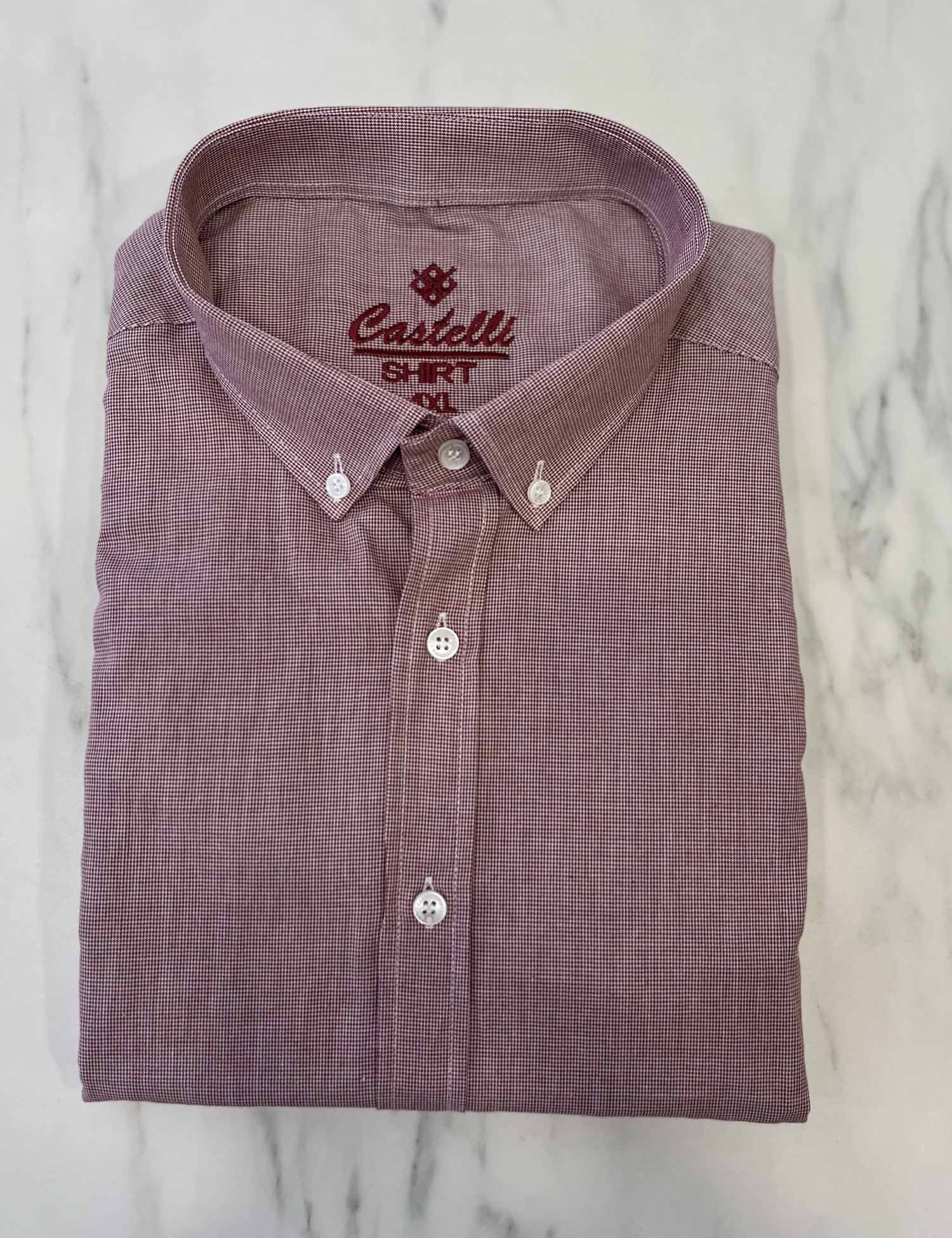 CASTELLI Ανδρικό κόκκινο πτι καρό πουκάμισο CA2520